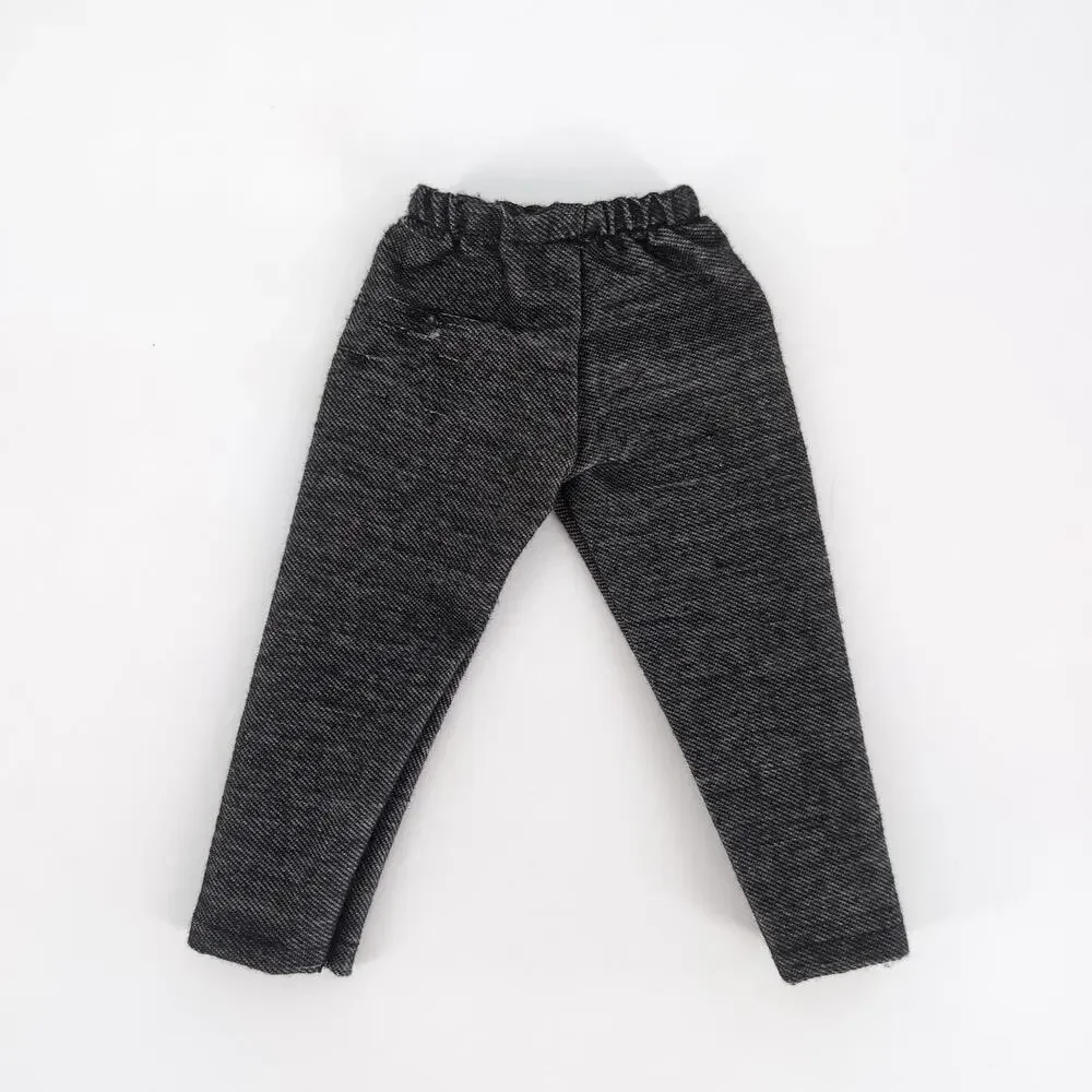 Unbranded Dark Gray Grey Almost Black Doll Full Length Leggings for 18